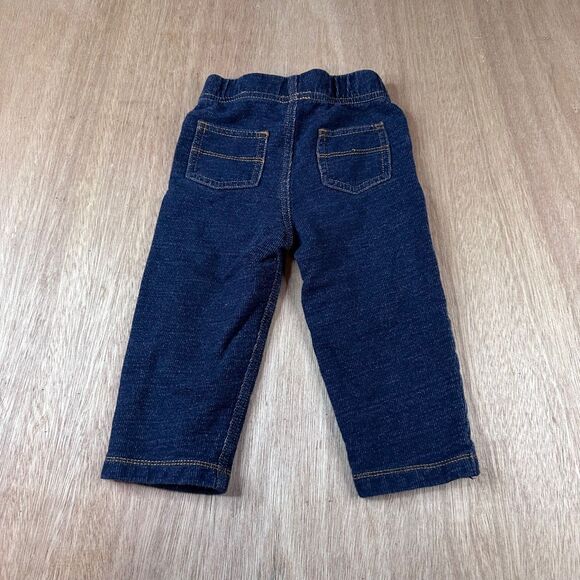 Carter’s Baby Jeans 18M Dark Wash Pull-On Denim Pants Elastic Waist Toddler Boys - Picture 2 of 5